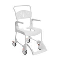 ETAC Clean attendant propelled transporter commode 55cm White with pan and carrier