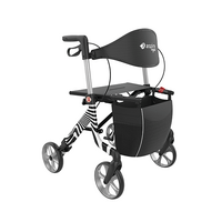 Aspire Vogue Lightweight Seat Walker - Zebra