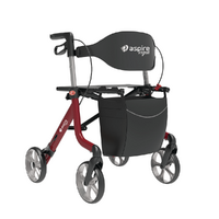 Aspire Vogue Lightweight Seat Walker - Red