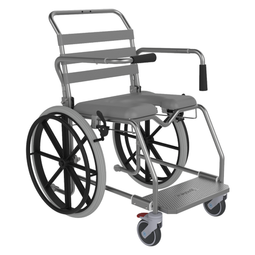 Aspire Transporter Commode 53 cm Chair Platform Self Propelled 